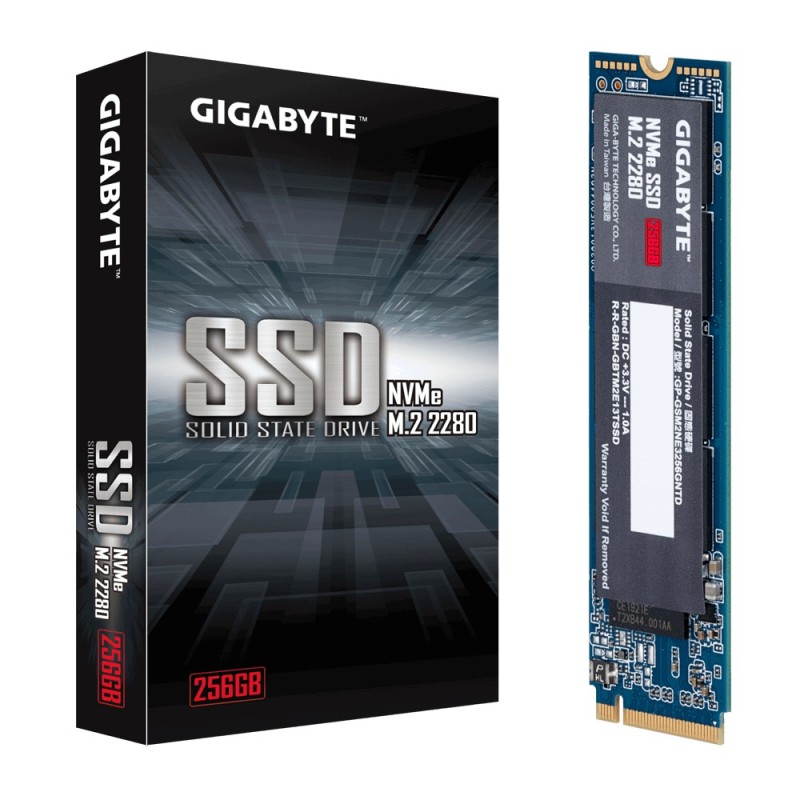 Gigabyte GP-GSM2NE3256GNTD internal solid state drive M.2 256 GB PCI Express 3.0 NVMe